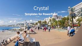  Presentation with sea weather - PPT theme featuring nice-france-october-2-2014 background and a teal colored foreground