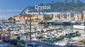  Presentation with sea port - Slide set featuring nice-france-october-2-2014 background and a teal colored foreground