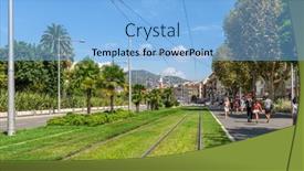  Presentation with green city - 