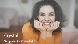  Presentation with pretty girl - Presentation featuring nice girl showing her pretty background and a red colored foreground