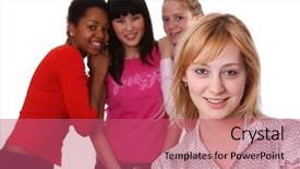  Presentation with women queens - Amazing PPT layouts having nice girl student africa - ethnic women backdrop and a  colored foreground