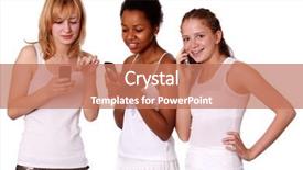  Presentation with sms - Cool new presentation theme with nice girl student africa - sms backdrop and a  colored foreground