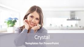  Presentation with happy barber client - Slide set featuring nice girles - beautiful and happy young woman background and a gray colored foreground