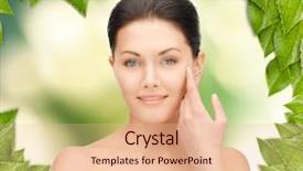  Presentation with beautiful green - Beautiful presentation design featuring nice girles - picture of beautiful woman backdrop and a lemonade colored foreground