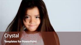  Presentation with latino - Audience pleasing slides consisting of nice glamour image of a young latino girl backdrop and a tawny brown colored foreground