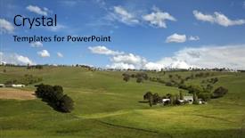  Presentation with falls - Beautiful theme featuring nice hills at victoria falls backdrop and a  colored foreground