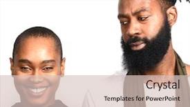  Presentation with lovers - Amazing presentation having nice image of two afro american lovers who can't see eye to eye backdrop and a lemonade colored foreground