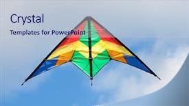 Presentation with kite - Amazing slides having nice kite flying colors backdrop and a lemonade colored foreground