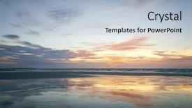  Presentation with floral australia - Colorful slide set enhanced with nice landscape of broome australia backdrop and a light blue colored foreground