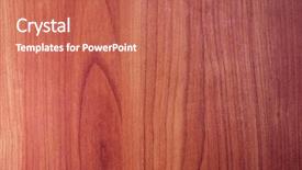  Presentation with wood grain texture - Theme featuring nice large image of polished background and a coral colored foreground