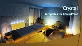  Presentation with panoramic - Theme consisting of nice massage room in spa background and a ocean colored foreground