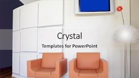  Presentation with gerbera daisy - Amazing slides having nice modern interior design lobby orange daisy gerbera flower backdrop and a light gray colored foreground