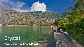  Presentation with kotor montenegro - Amazing slides having nice mountain and sea view kotor bay montenegro backdrop and a tawny brown colored foreground