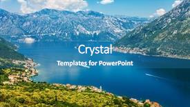  Presentation with kotor montenegro - PPT theme with nice mountain and sea view kotor montenegro background and a teal colored foreground
