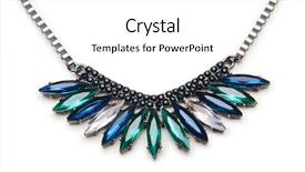  Presentation with pearl - Slide deck having nice necklace isolated background and a white colored foreground