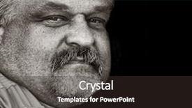  Presentation with cowboy - Theme enhanced with nice strong portrait of a cowboy up close background and a dark gray colored foreground