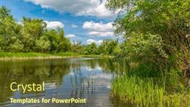  Presentation with scene - Slide set enhanced with nice-summer-scene background and a tawny brown colored foreground