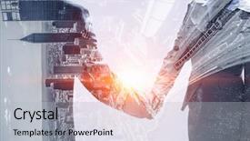  Presentation with swap meet - Slides having nice to meet you partner background and a  colored foreground