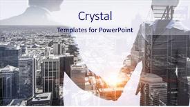  Presentation with swap meet - Amazing slide deck having nice to meet you partner backdrop and a sky blue colored foreground