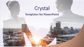  Presentation with swap meet - PPT theme enhanced with nice to meet you partner background and a  colored foreground