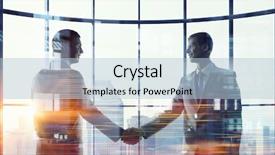  Presentation with modern medicine cardiology concept mixed - Presentation theme having nice to meet you partner background and a light blue colored foreground