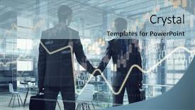  Presentation with media - Slide deck featuring nice to meet you partner background and a light blue colored foreground