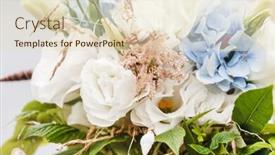  Presentation with wedding - Presentation consisting of nice-wedding-bouquet background and a lemonade colored foreground
