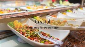  Presentation with mexican restaurant food tacos - Beautiful presentation theme featuring nicely ordered food in restaurant backdrop and a  colored foreground