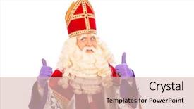  Presentation with dutch sinterklaas - PPT theme enhanced with nicholas - sinterklaas portrait showing okay isolated background and a lemonade colored foreground