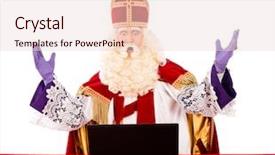  Presentation with dutch sinterklaas - Beautiful PPT layouts featuring nicholas - sinterklaas with laptop isolated backdrop and a lemonade colored foreground
