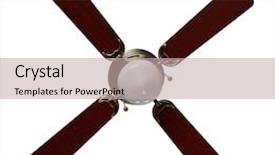 Presentation with nickel - Audience pleasing PPT layouts consisting of nickel finished bronze ceiling fan backdrop and a mint green colored foreground