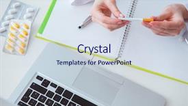  Presentation with smoking - Presentation theme having nicotine - doctor in anti smoking concept background and a sky blue colored foreground