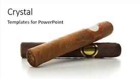  Presentation with nicotine - PPT layouts with nicotine - luxury cigars mild and strong background and a white colored foreground