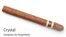  Presentation with nicotine - PPT theme with nicotine - top view of hand rolled background and a white colored foreground
