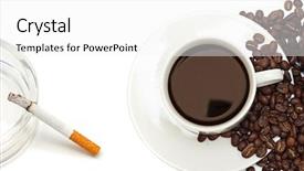  Presentation with nicotine - Cool new presentation design with nicotine and caffeine backdrop and a white colored foreground