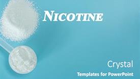  Presentation with nicotine - PPT theme enhanced with nicotine-nootropics-or-smart-drugs background and a teal colored foreground