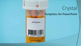  Presentation with hypertension concept - Slides enhanced with nifedipine-calcium-channel-blocker background and a  colored foreground