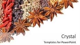  Presentation with nigella sativa seed - Cool new theme with nigella sativa seed - spices mixed surface close up backdrop and a white colored foreground