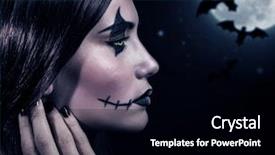  Presentation with dark night - Audience pleasing presentation design consisting of night bats on full moon backdrop and a black colored foreground