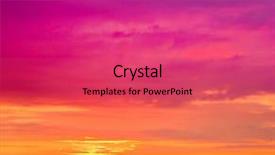  Presentation with ocean - Slide deck featuring night beaming ocean background and a red colored foreground