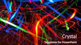  Presentation with rainbow - Amazing PPT layouts having night bright colors backdrop and a tawny brown colored foreground