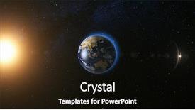  Presentation with sun star - PPT theme having night city lights change astronomy background and a black colored foreground