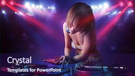  Presentation with stage - Colorful slide set enhanced with various objects of the winter season and lanscape in the best of this wonderful period backdrop and a dark gray colored foreground