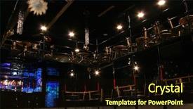  Presentation with night club - Slide deck enhanced with night club interior background and a  colored foreground