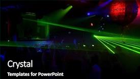  Presentation with night club - Cool new PPT theme with rnb - night club backdrop and a black colored foreground