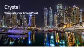  Presentation with dubai - PPT layouts featuring night hours united arab emirates background and a wine colored foreground