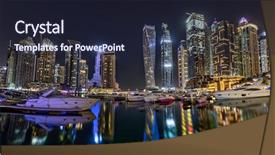  Presentation with water cooled package unit to air handling unit - PPT theme consisting of night hours united arab emirates background and a wine colored foreground