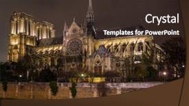  Presentation with paul - PPT layouts consisting of night ile de la cite background and a tawny brown colored foreground