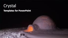  Presentation with extreme - Cool new slides with extreme snow house snow igloo backdrop and a black colored foreground