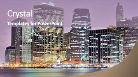  Presentation with street lights - PPT layouts consisting of relaxed and happy young couple in modern hotel room background and a gray colored foreground